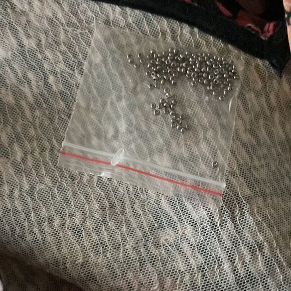 Anthropologie Dress geisha designs tiered cut out pleated maxi beaded print Med - Picture 13 of 13